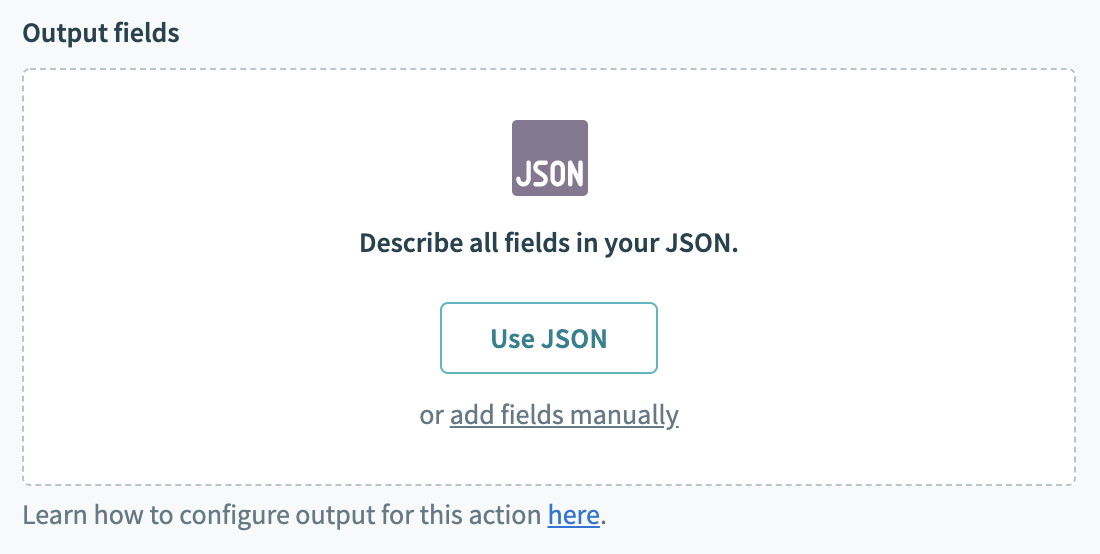 Use JSON