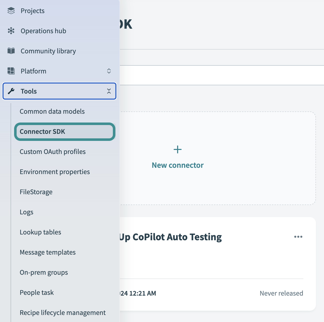 Navigating to SDK