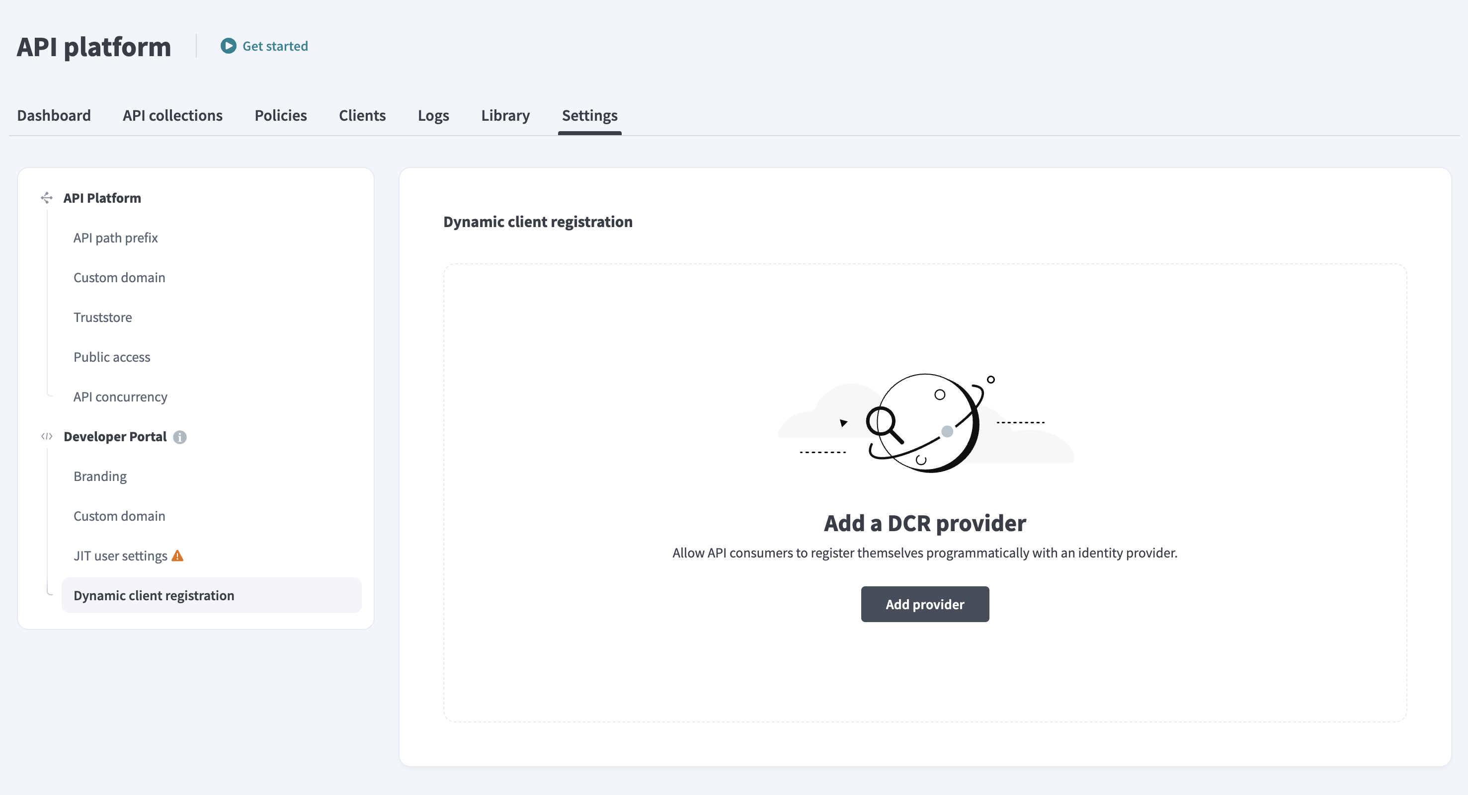 Add a DCR provider