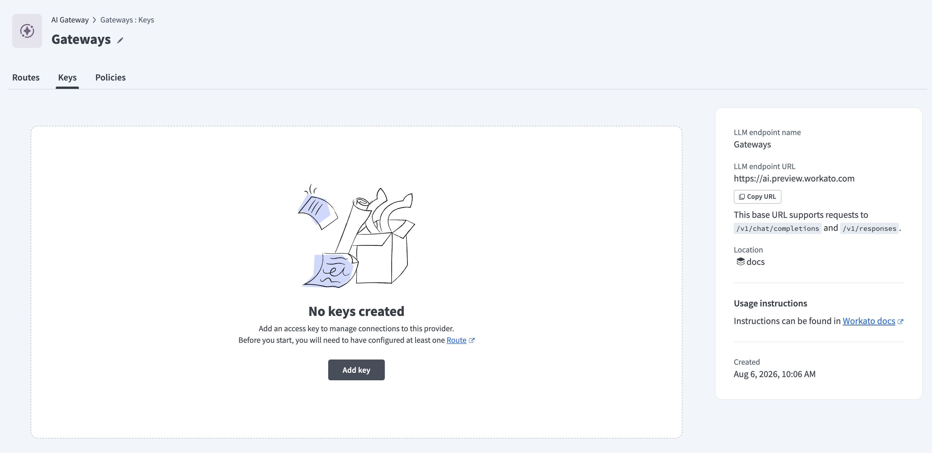 Add key