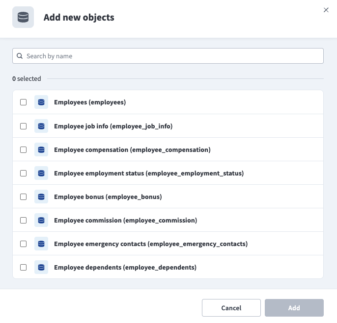 Add new objects