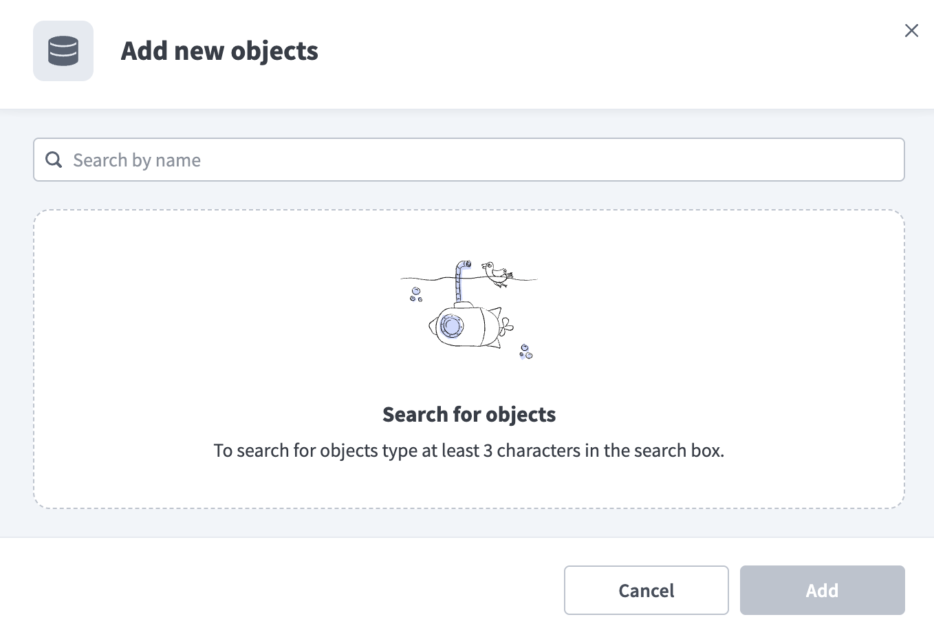Add new objects
