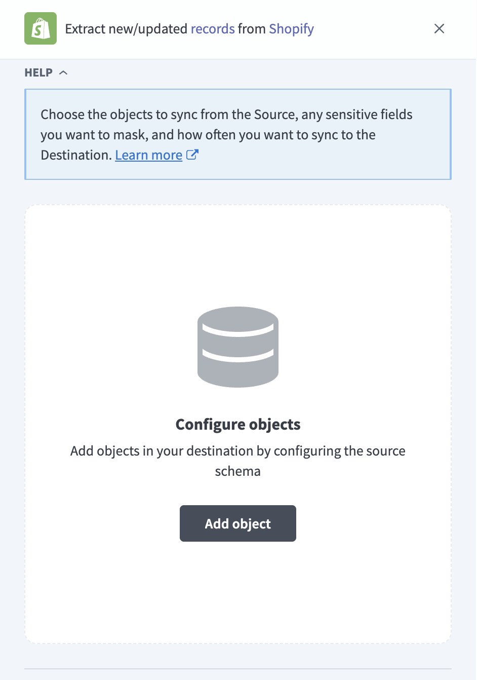 Add Shopify objects