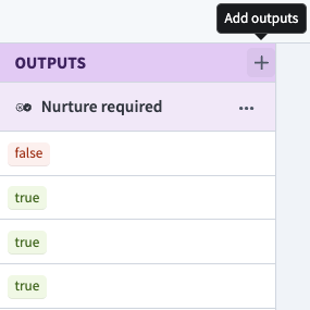 Click Add outputs