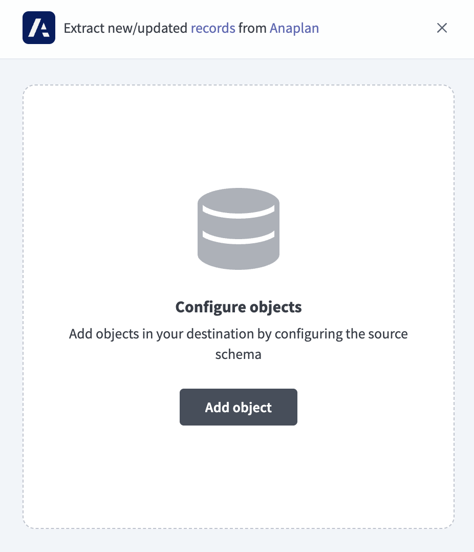 Add Anaplan objects