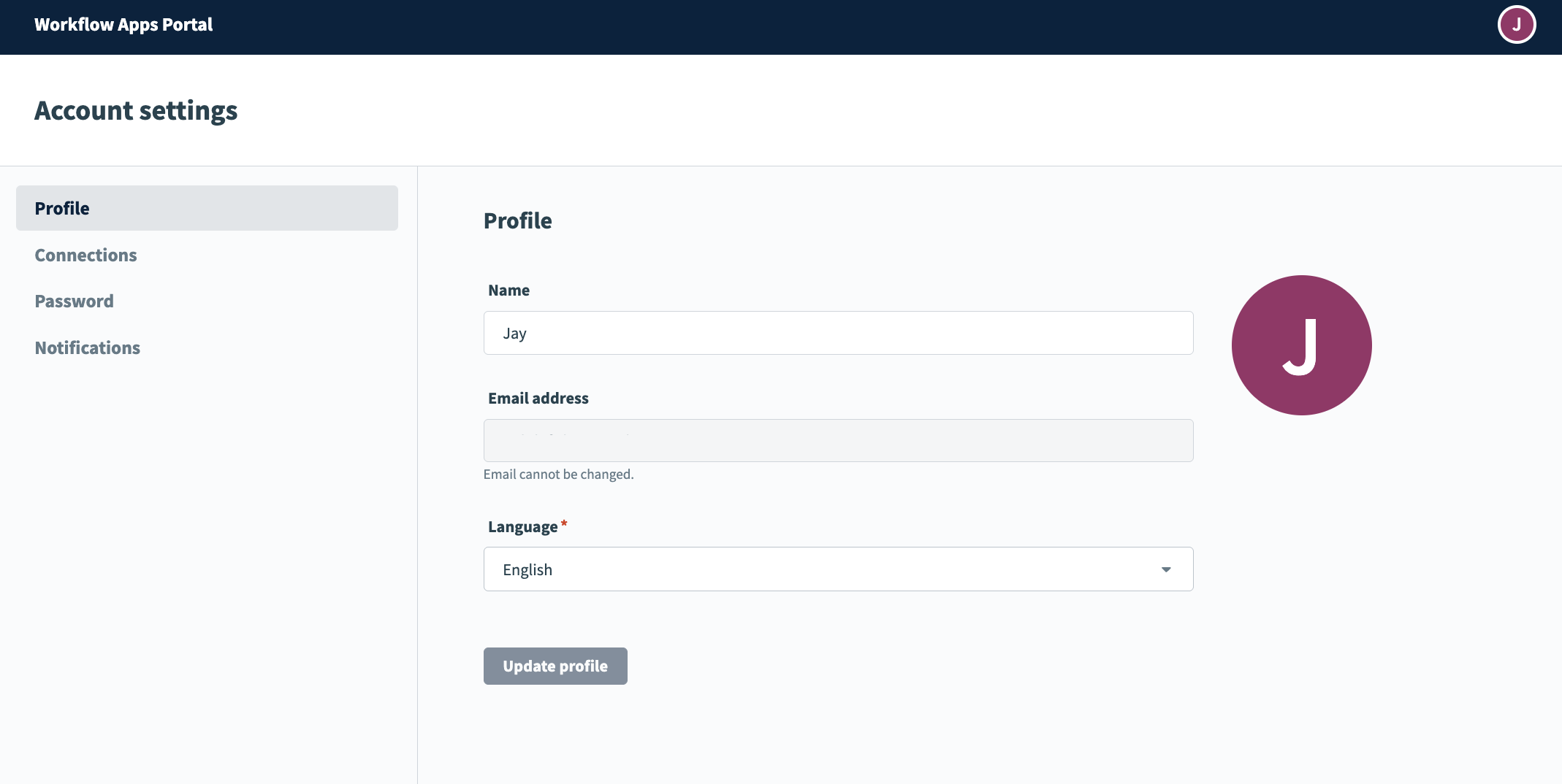 User profile