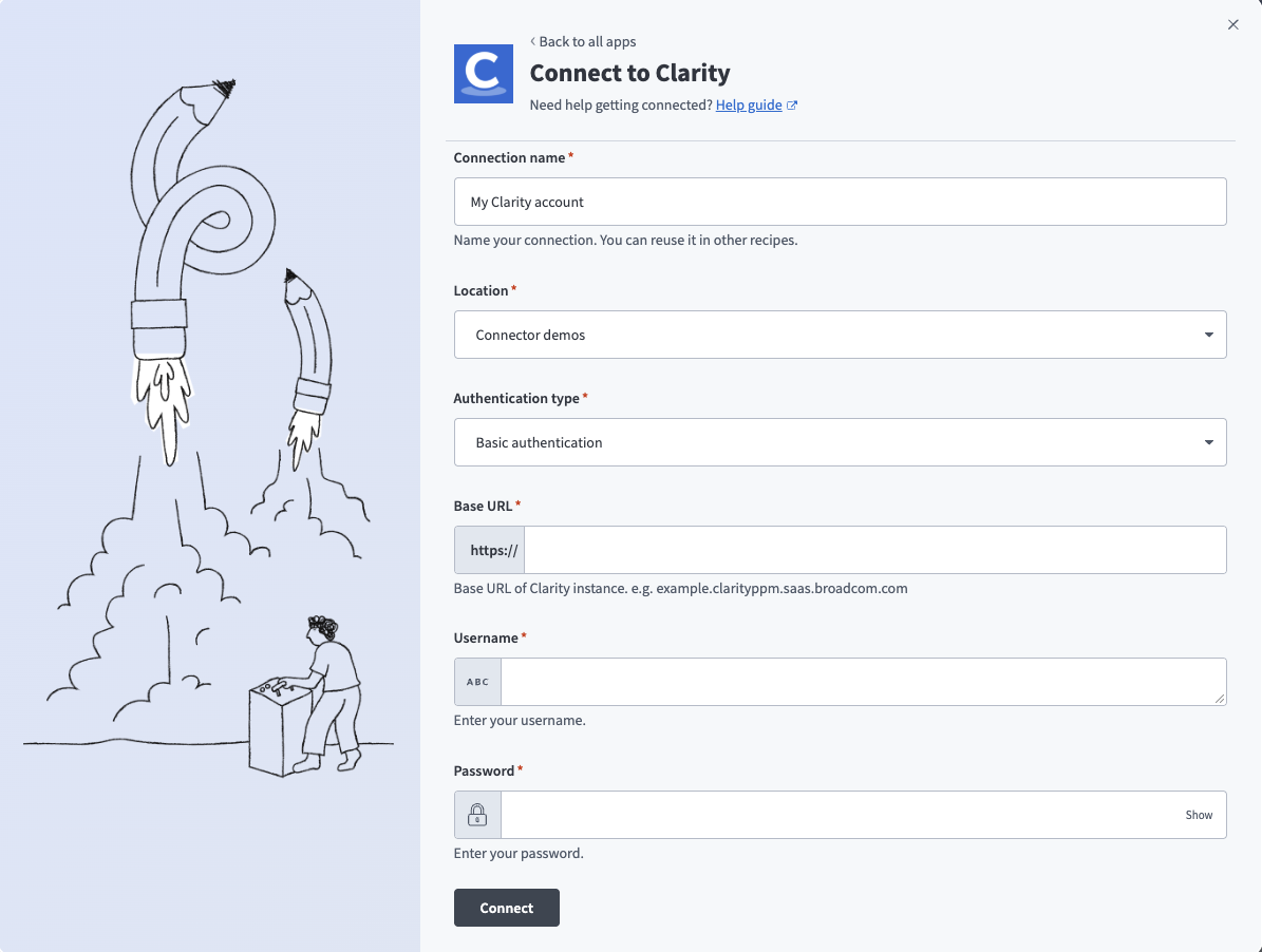 Connect to Clarity