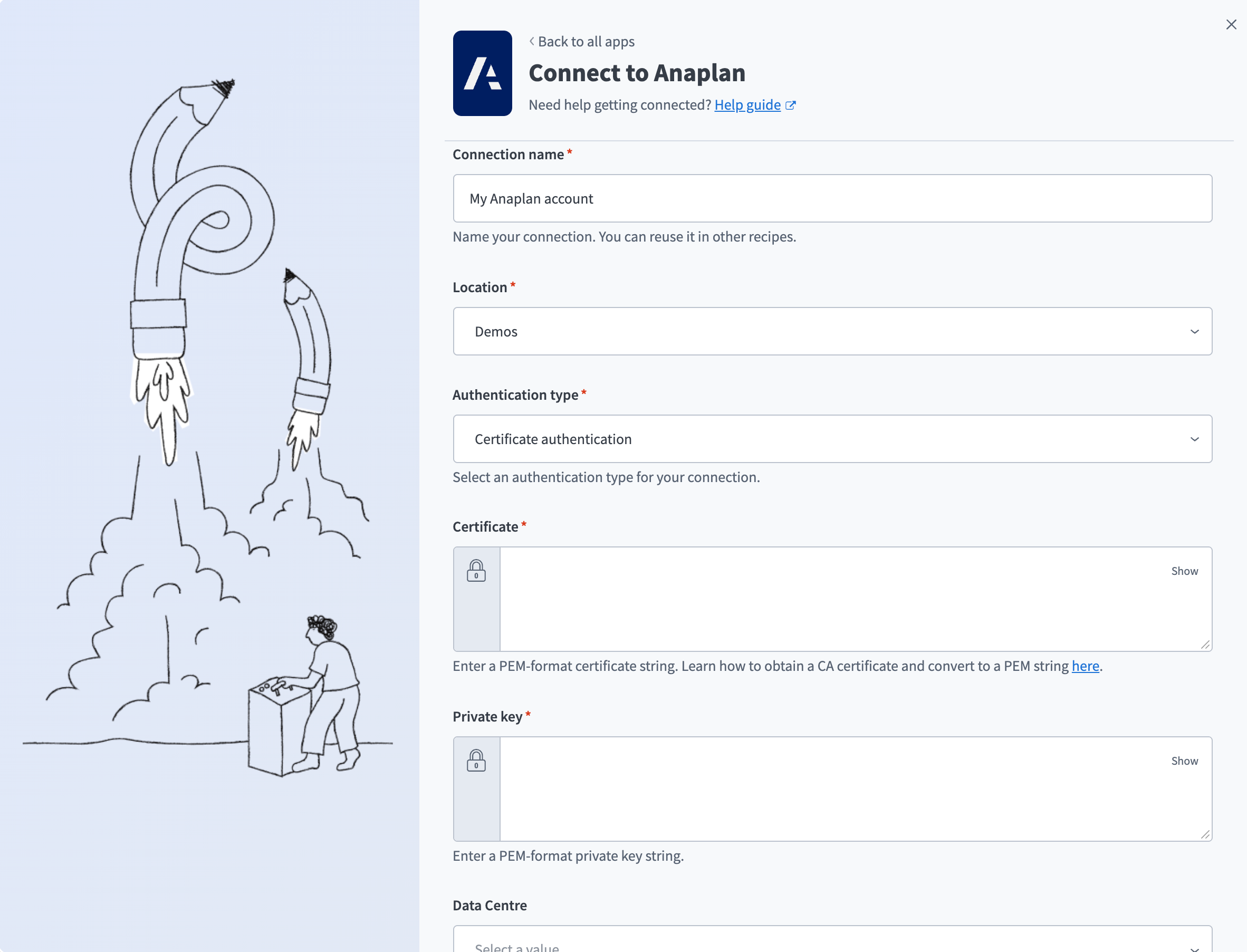 Connect to Anaplan using certificate authentication