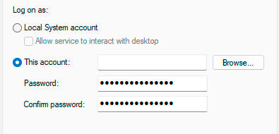 Change your account