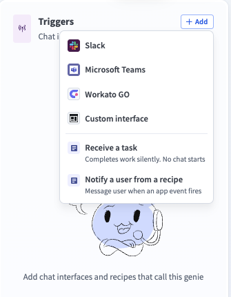 Select your chat interface