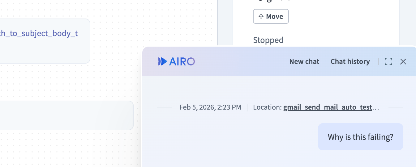 Chat persists across the platform