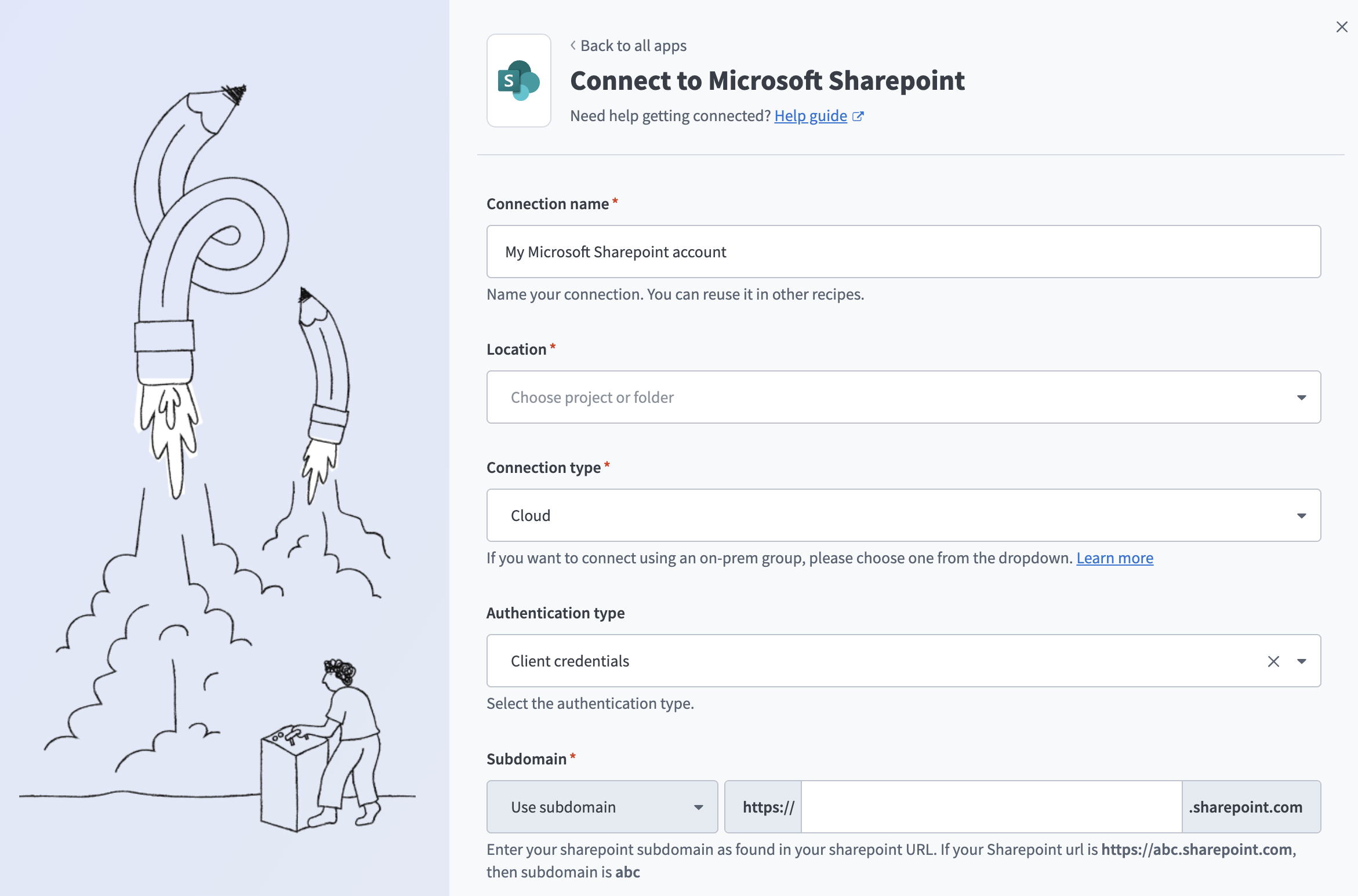 Connect to SharePoint