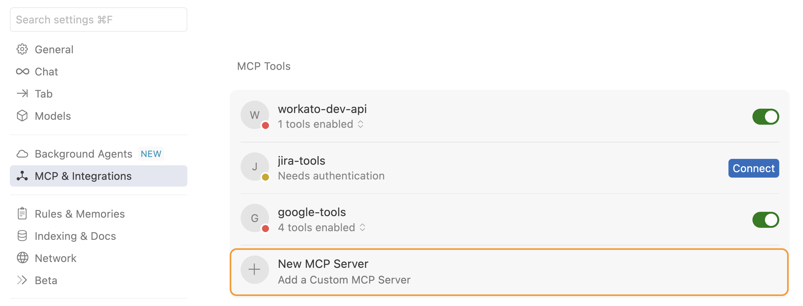 New MCP server