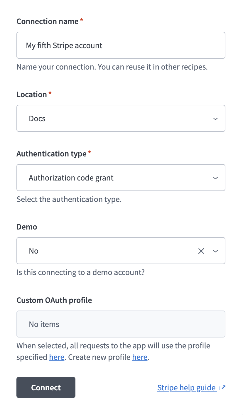 Configure your Stripe connection