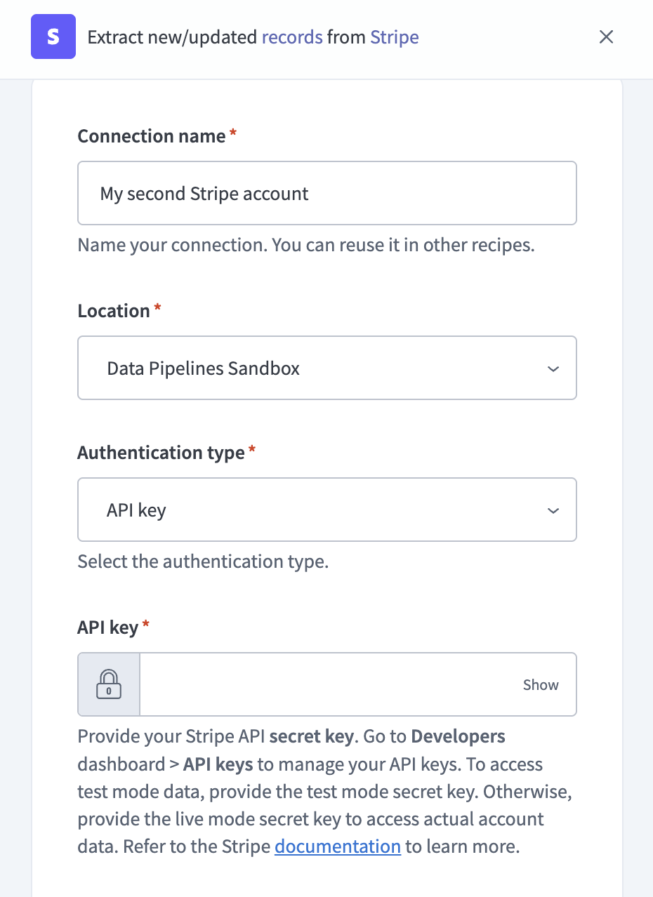 Configure your Stripe connection