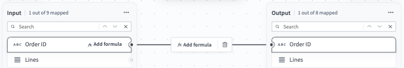 The connection toolbar