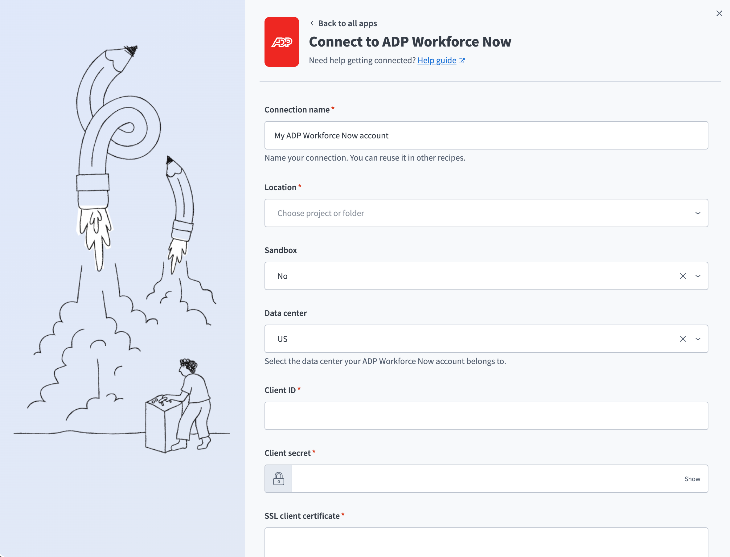 Configured ADP Workforce Now connection