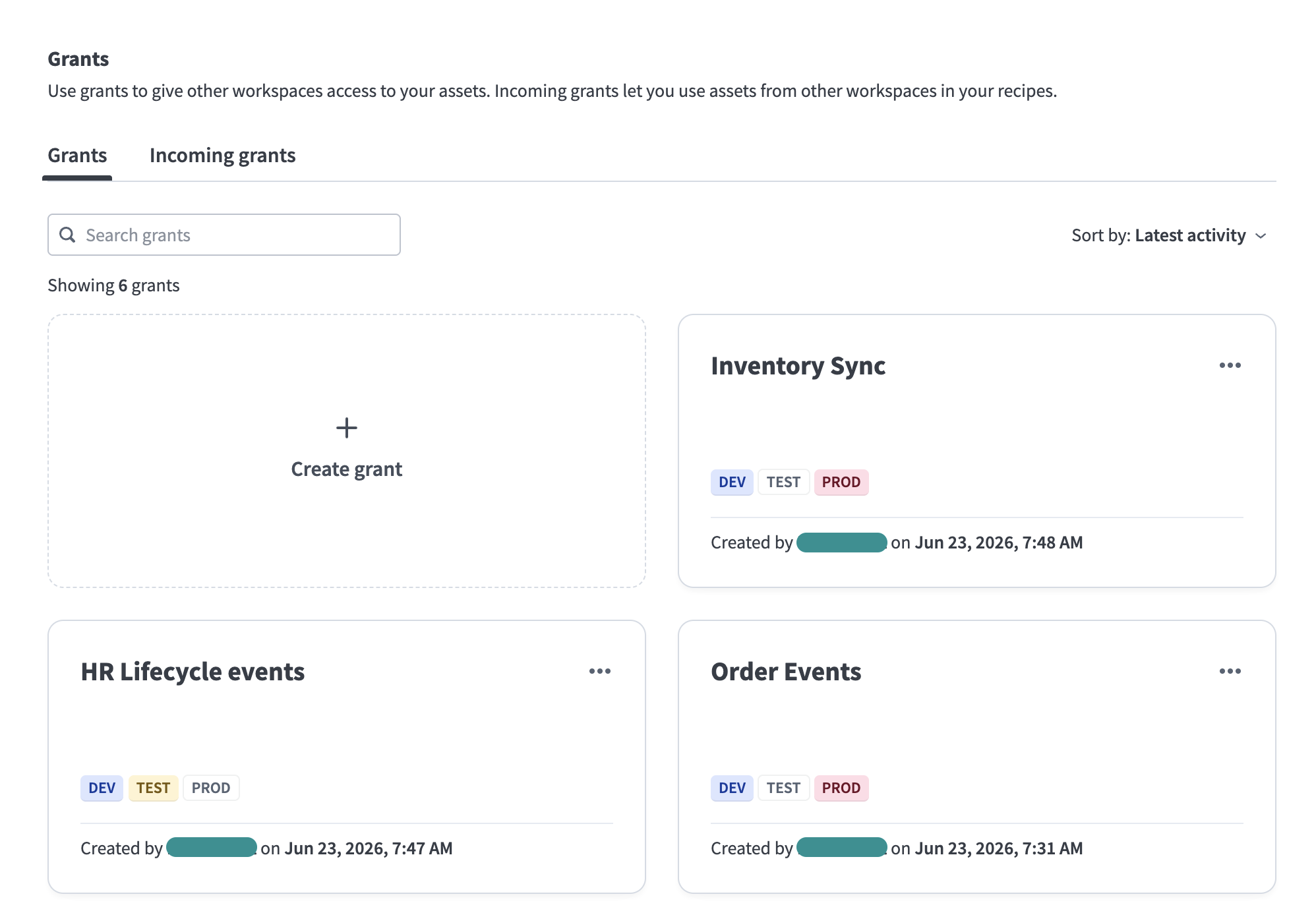 Create grant