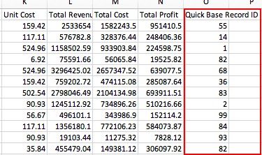 Record ID in CSV file