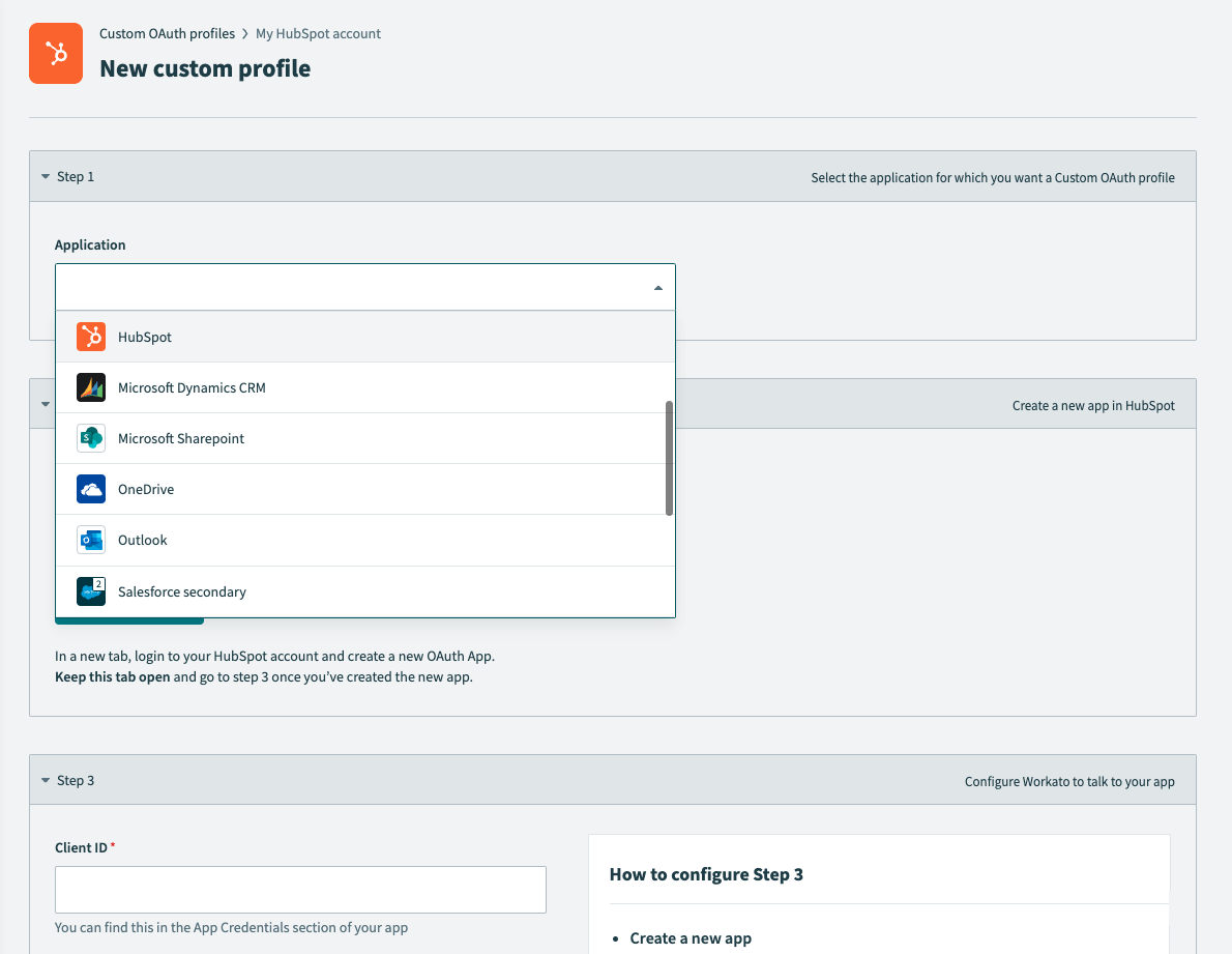 Select HubSpot