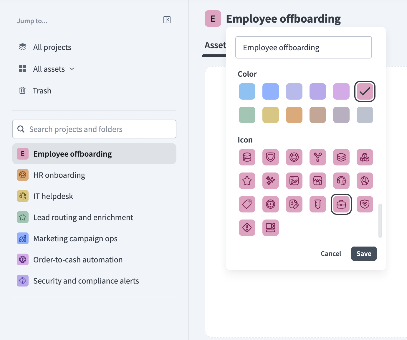 Customize the project.