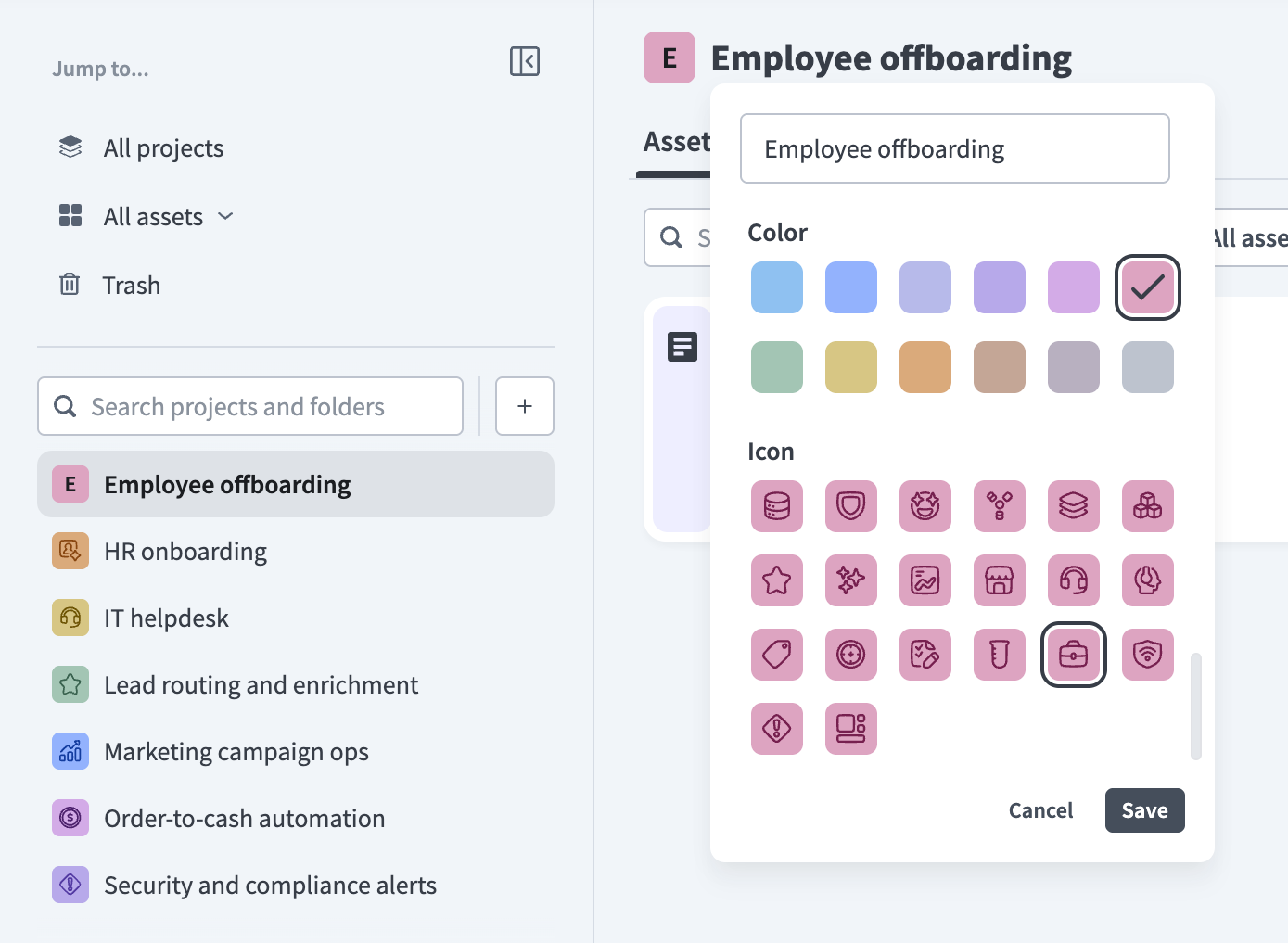 Customize the project.