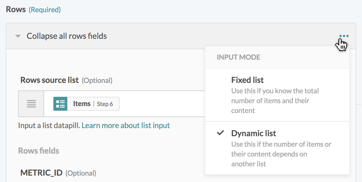 Dynamic or fixed