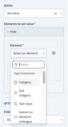 Select element