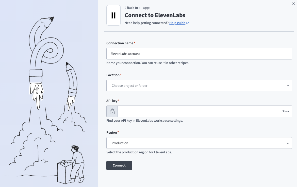 ElevenLabs connection