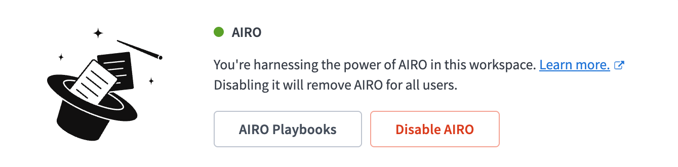 AIROプレイブックをクリック