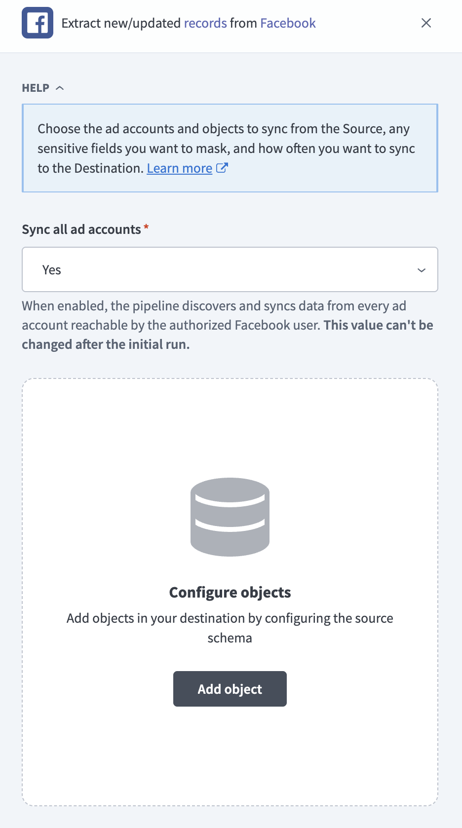Add Facebook objects
