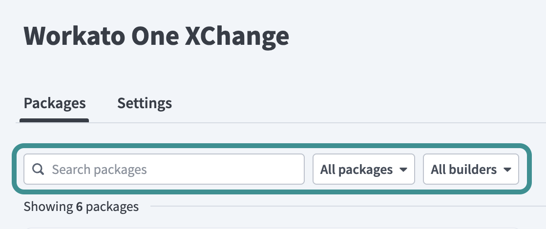 Filter packages