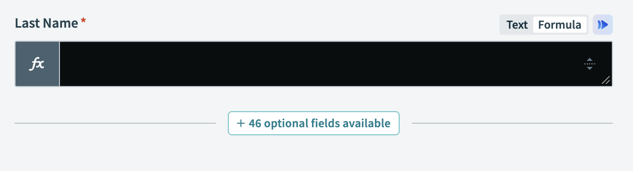 Formula tab