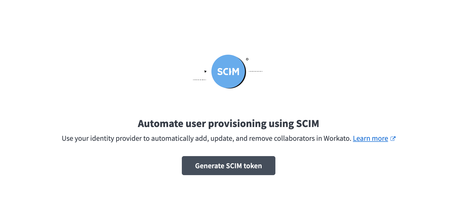 Generate SCIM token