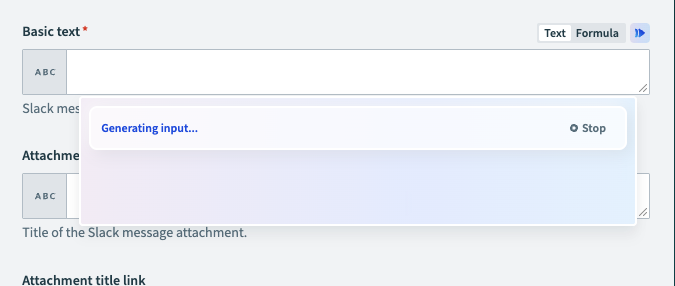 Generate input