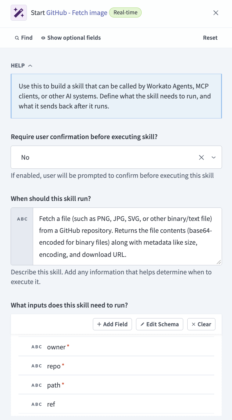 Enter a description for the skill