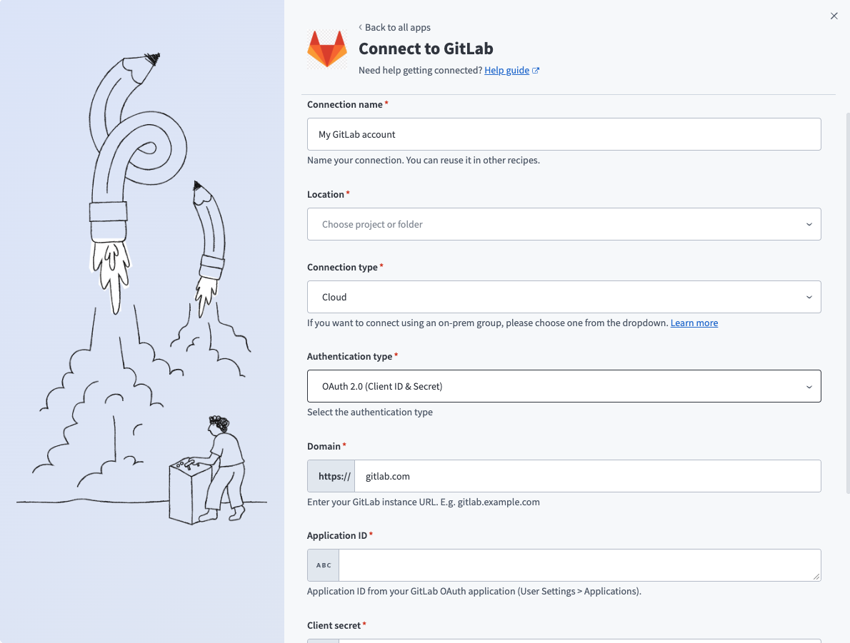 GitLab OAuth 2.0 connection