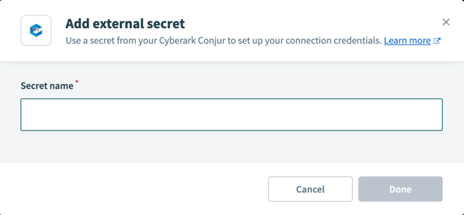 Add Conjur external secret