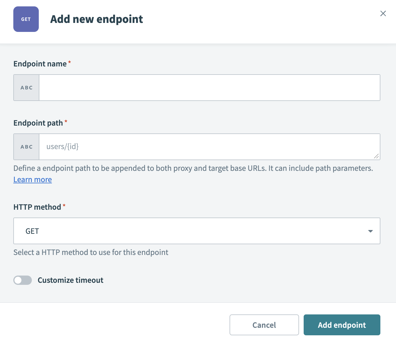 Add a proxy-based endpoint