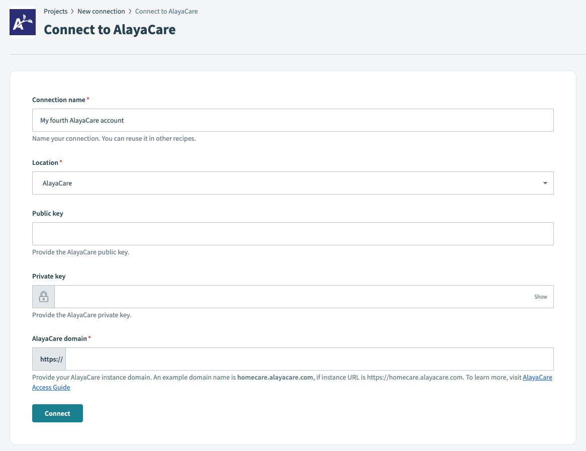AlayaCare Connection