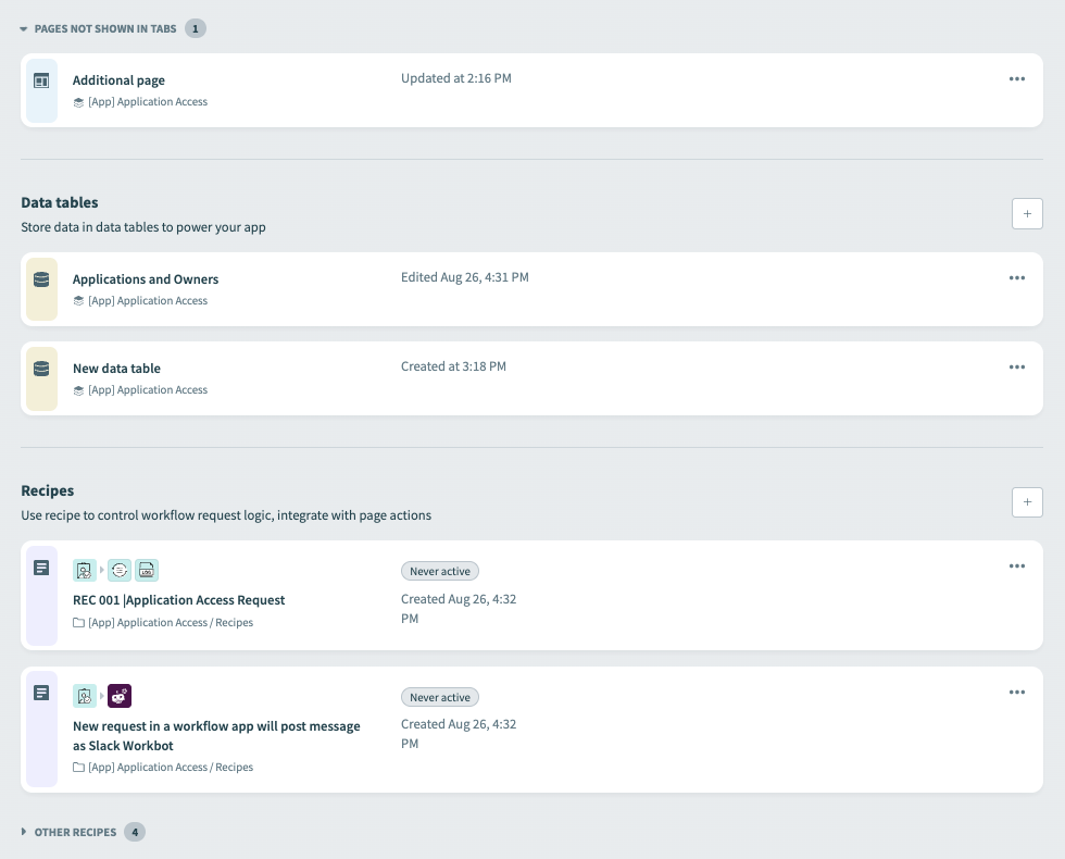 アプリのアセット