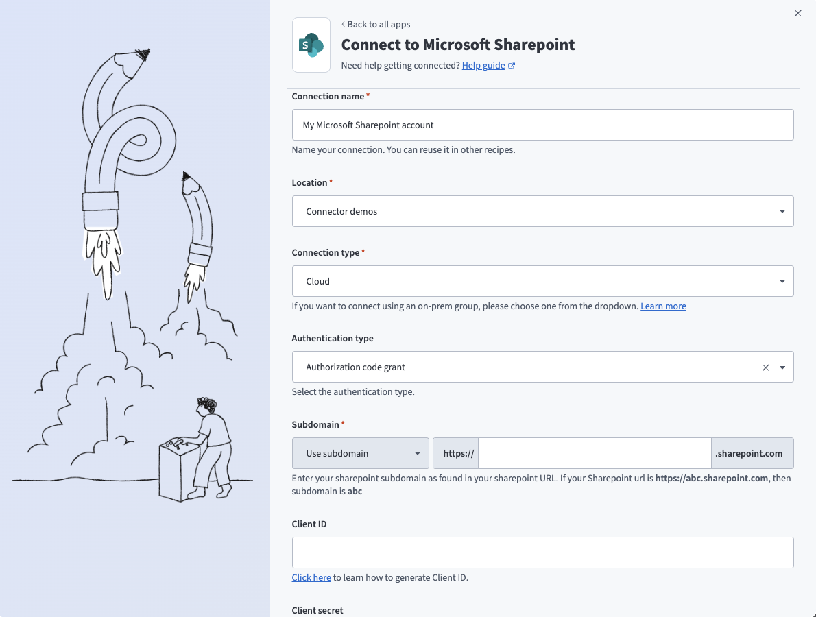 Connect to SharePoint