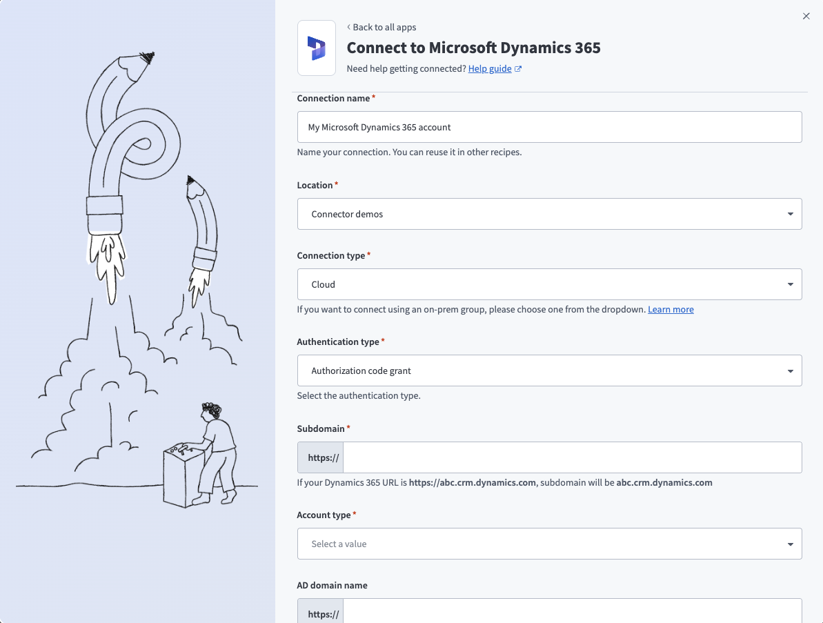 Connect to Microsoft Dynamics 365