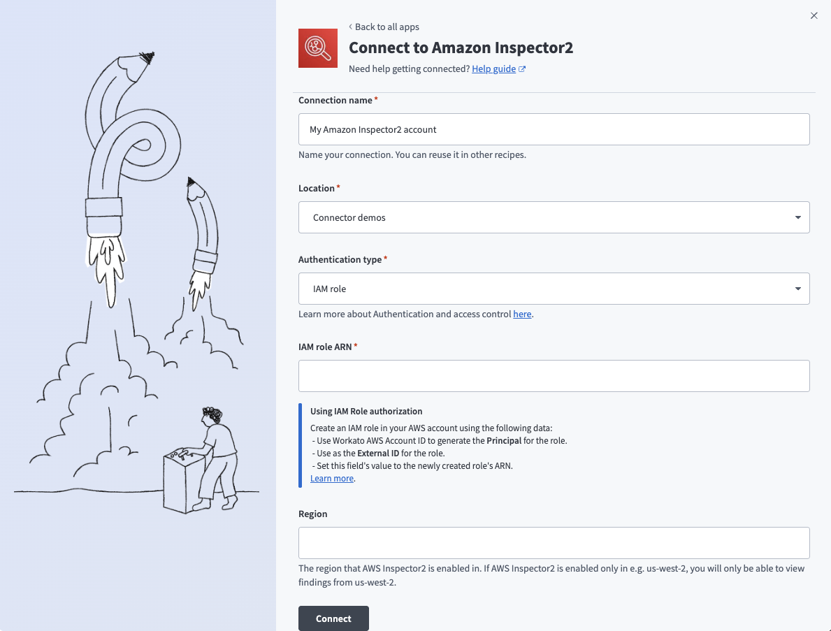 AWS Inspector 2 IAM role connection