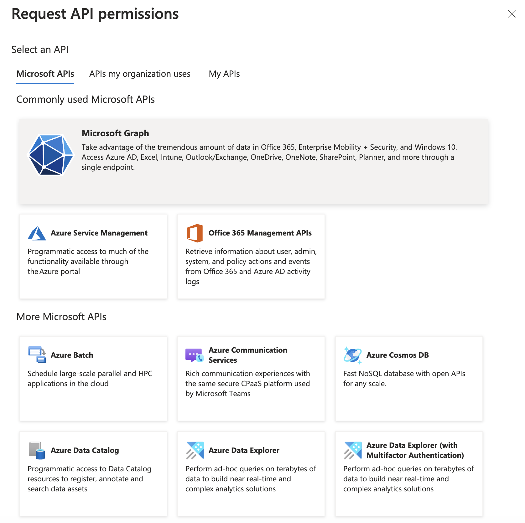 Open the permissions interface