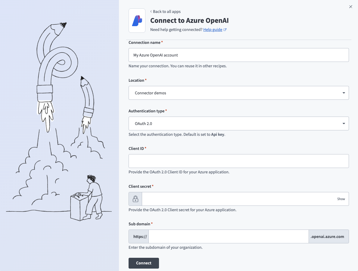 Azure OpenAI OAuth 2.0 connection