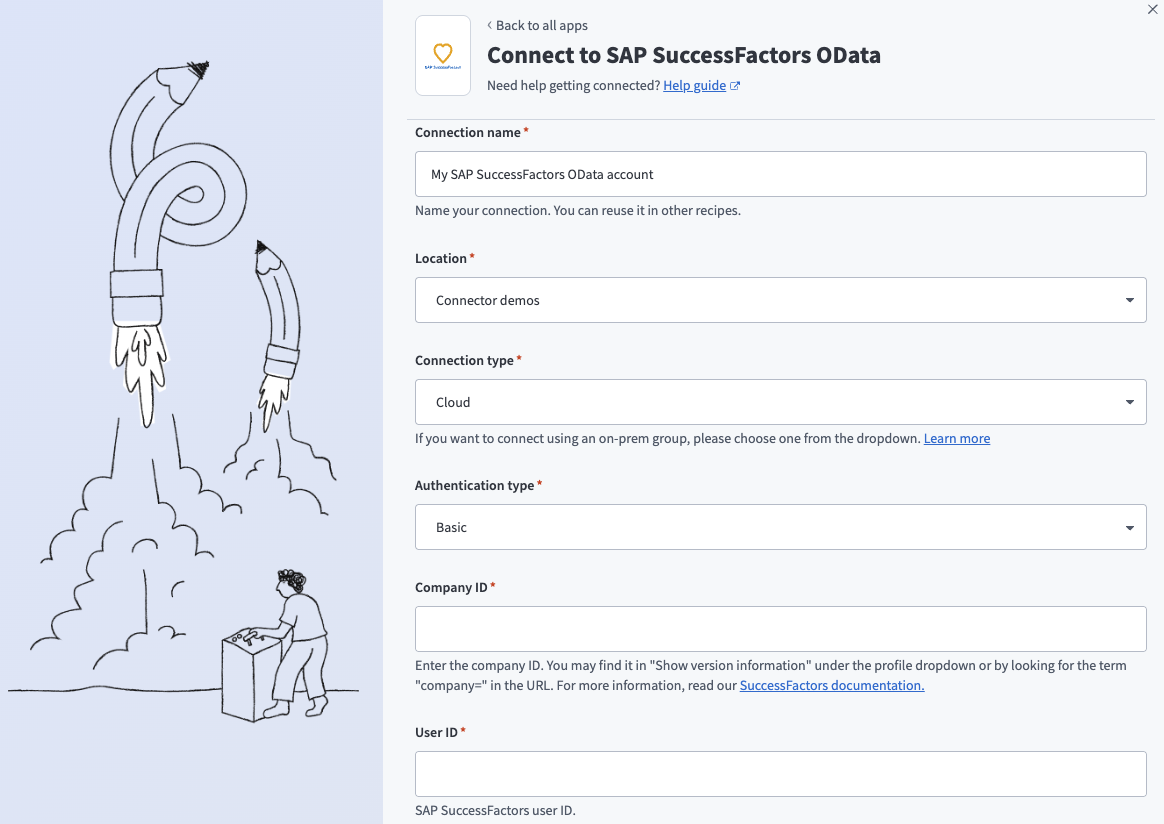 Connect to SAP SuccessFactors