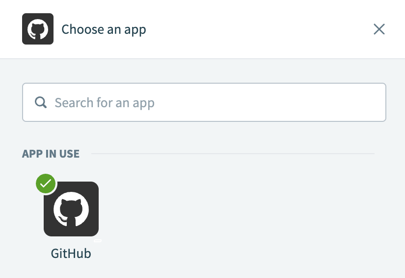 Choose GitHub