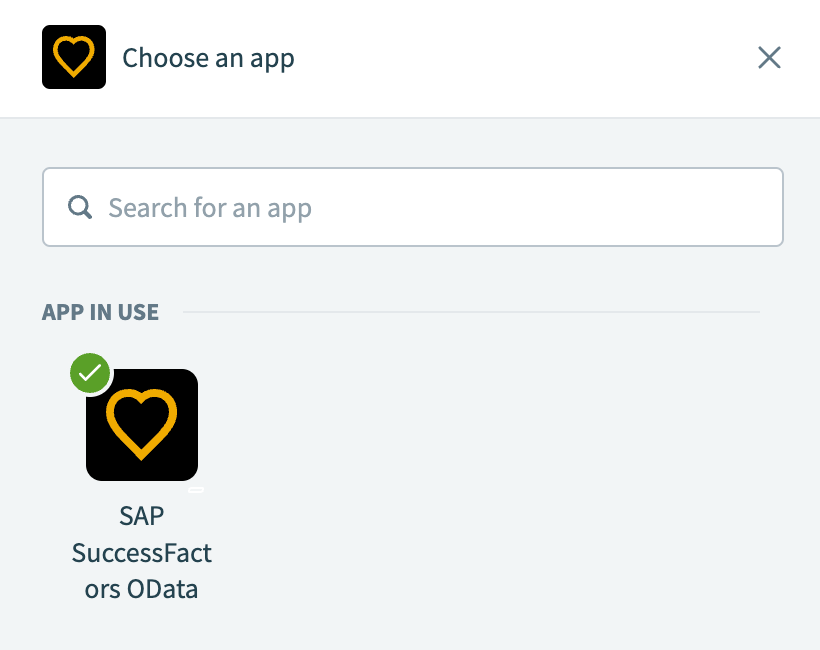 Choose SAP SuccessFactors OData