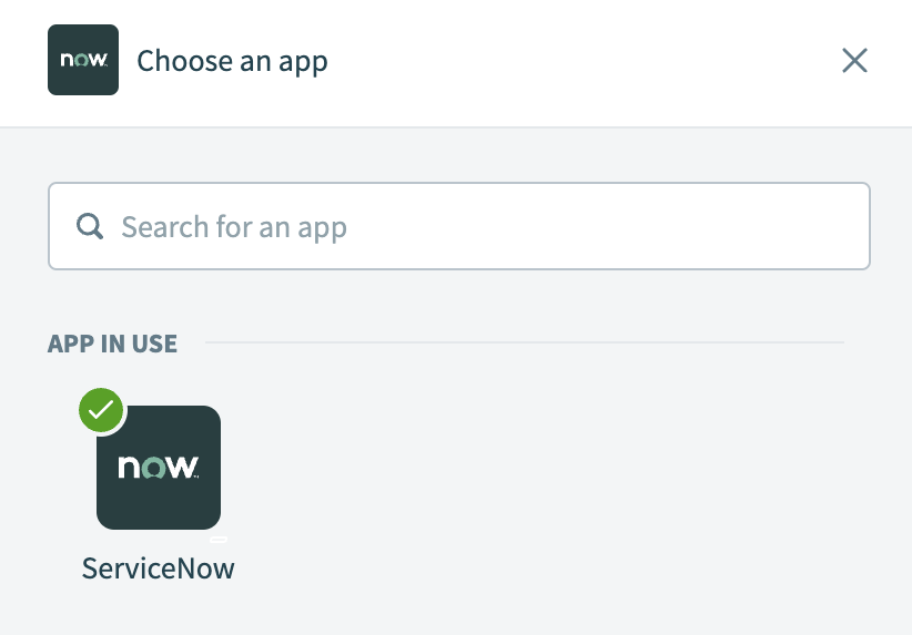 Choose ServiceNow